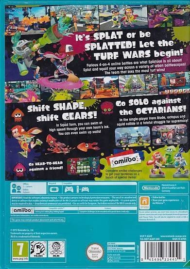 Splatoon - Nintendo WiiU (B Grade) (Genbrug)